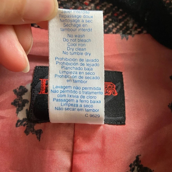 Bazar Christian Lacroix designer wool tweed pink multi colored blazer Sz 38 - Picture 10 of 14